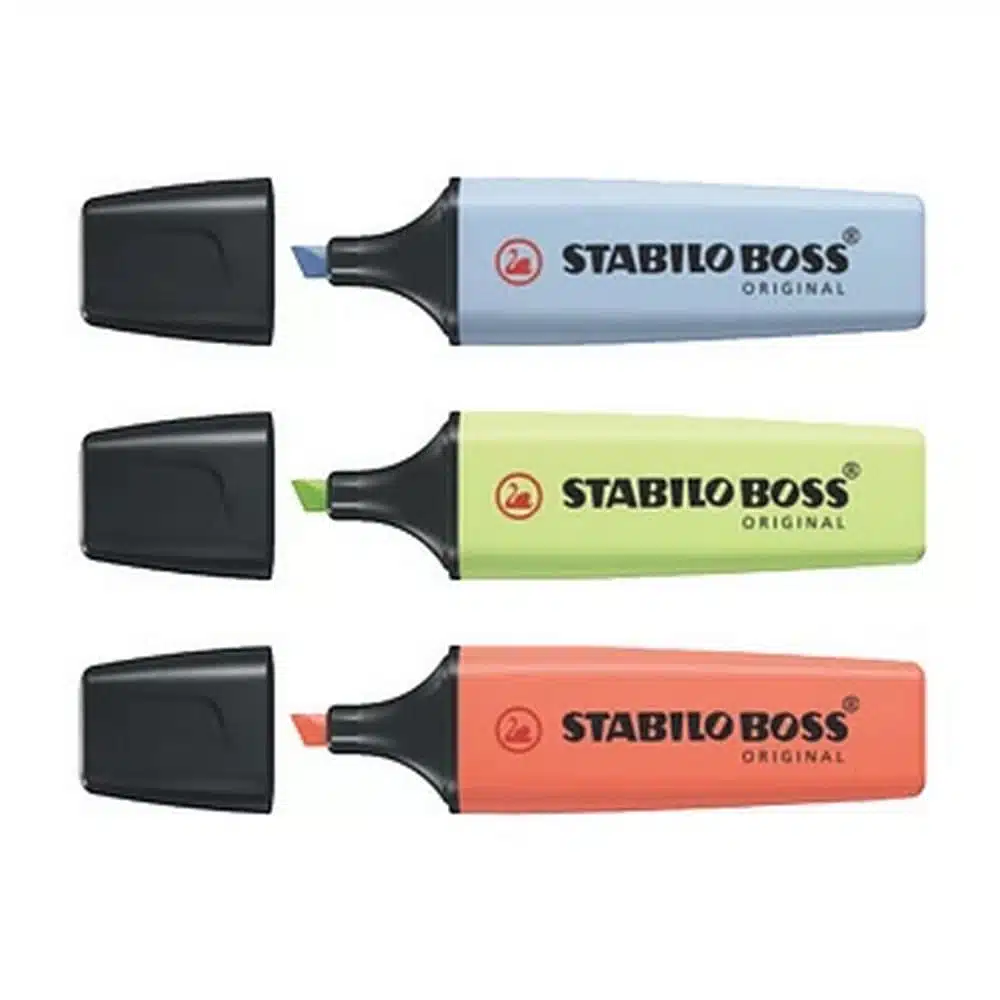 Set de 3 Destacadores Stabilo Boss Original Pastel 2021 - Imagen 2