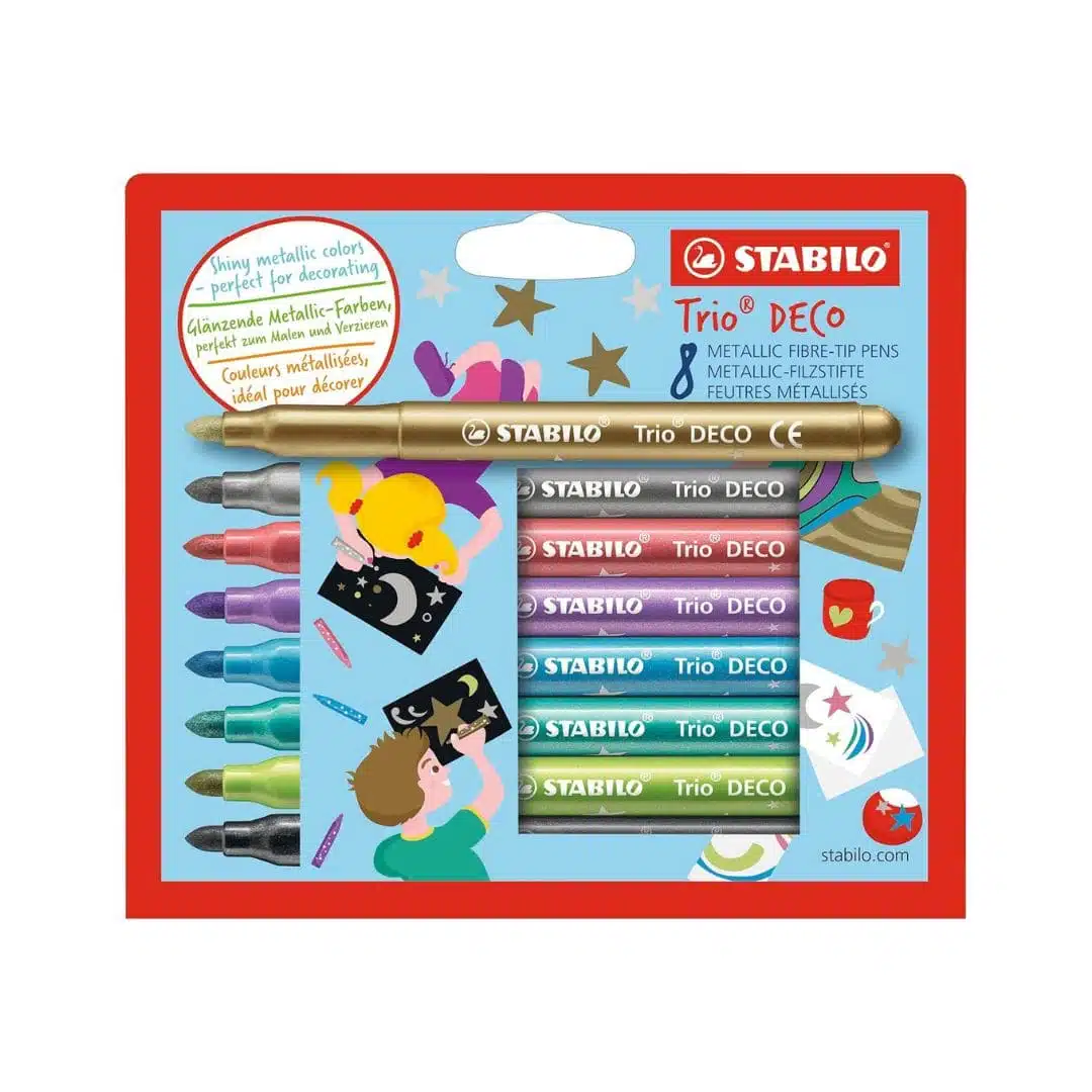 Set de 8 Marcadores Metálicos Stabilo Trio Deco - Imagen 1