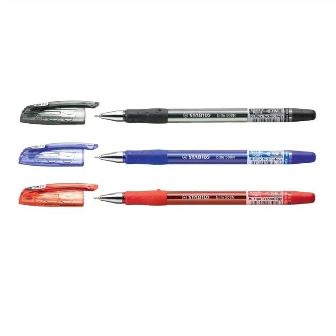 Lápiz Gel Punta Aguja 0.38mm Stabilo Bille 508N Hi Flux Technology (Elige Color) - Imagen 2