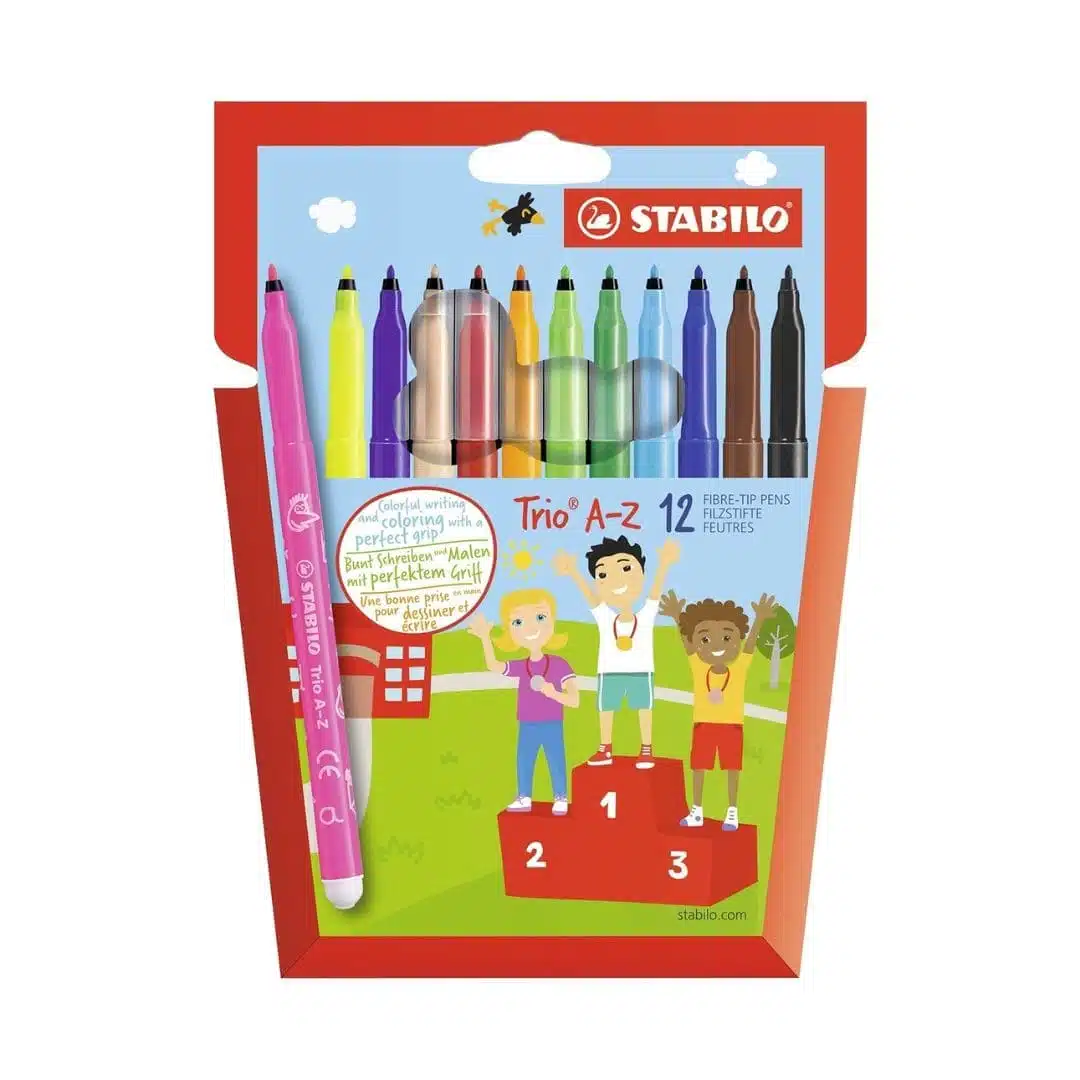 Set de 12 Marcadores 0.7mm Stabilo Trio A-Z - Imagen 1