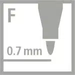 Set de 12 Marcadores 0.7mm Stabilo Trio A-Z - Imagen 6