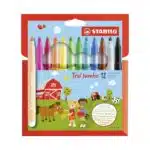 Set de 12 Marcadores 3.0mm Stabilo Trio Jumbo