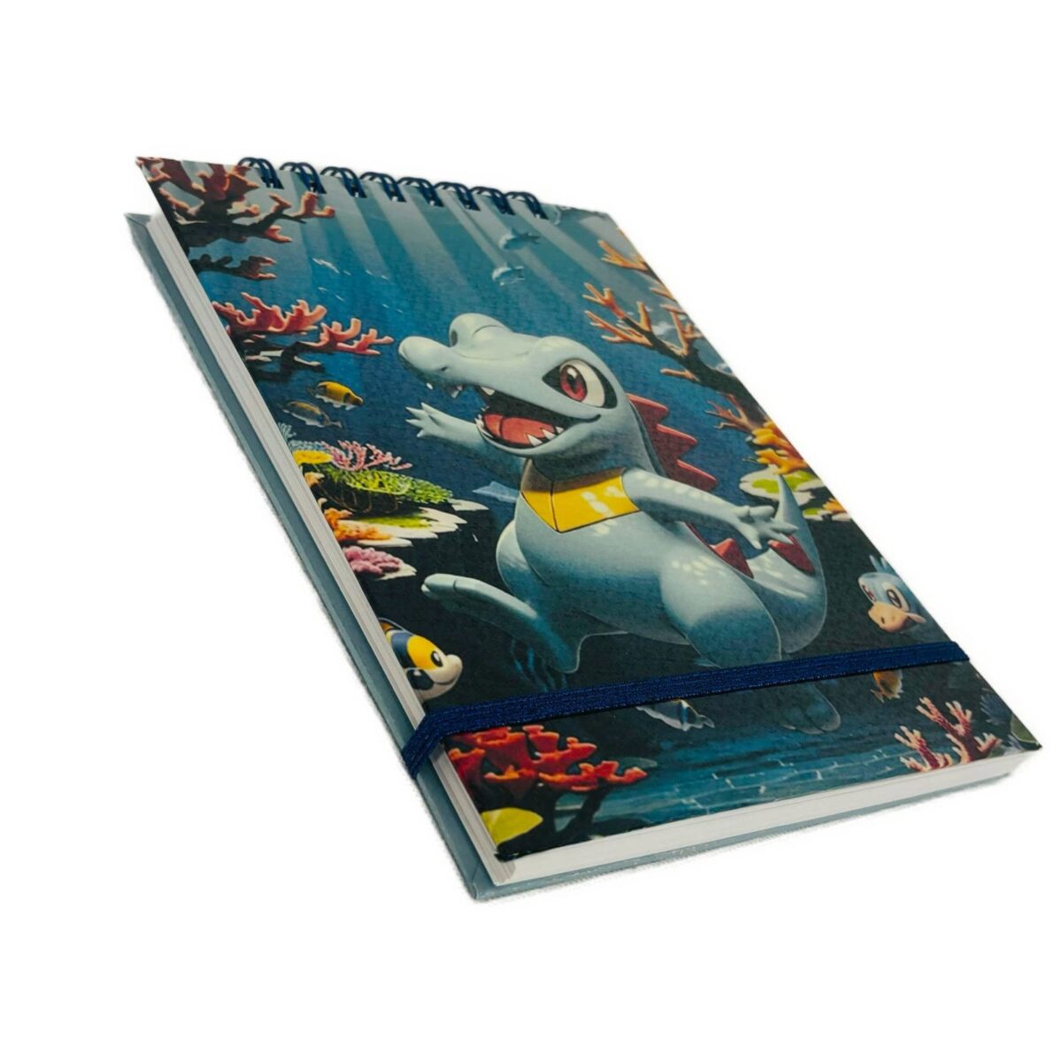 CYL064_2 Croquera A5 80 Hojas Lisas Blancas Diseño Totodile / Pokémon - Imagen 2