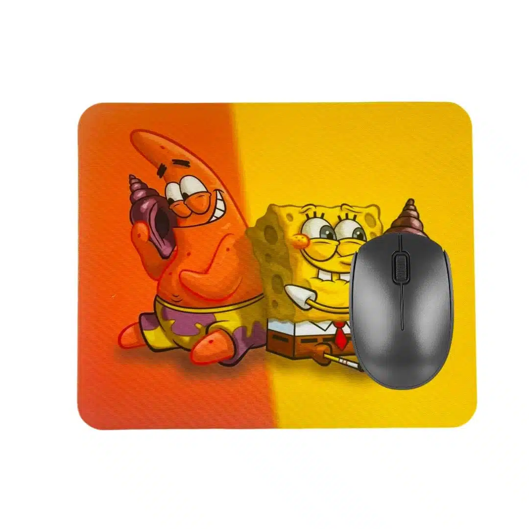 Mouse Pad de 22x18cm. Diseño Bob Esponja y Patricio Estrella - Imagen 2
