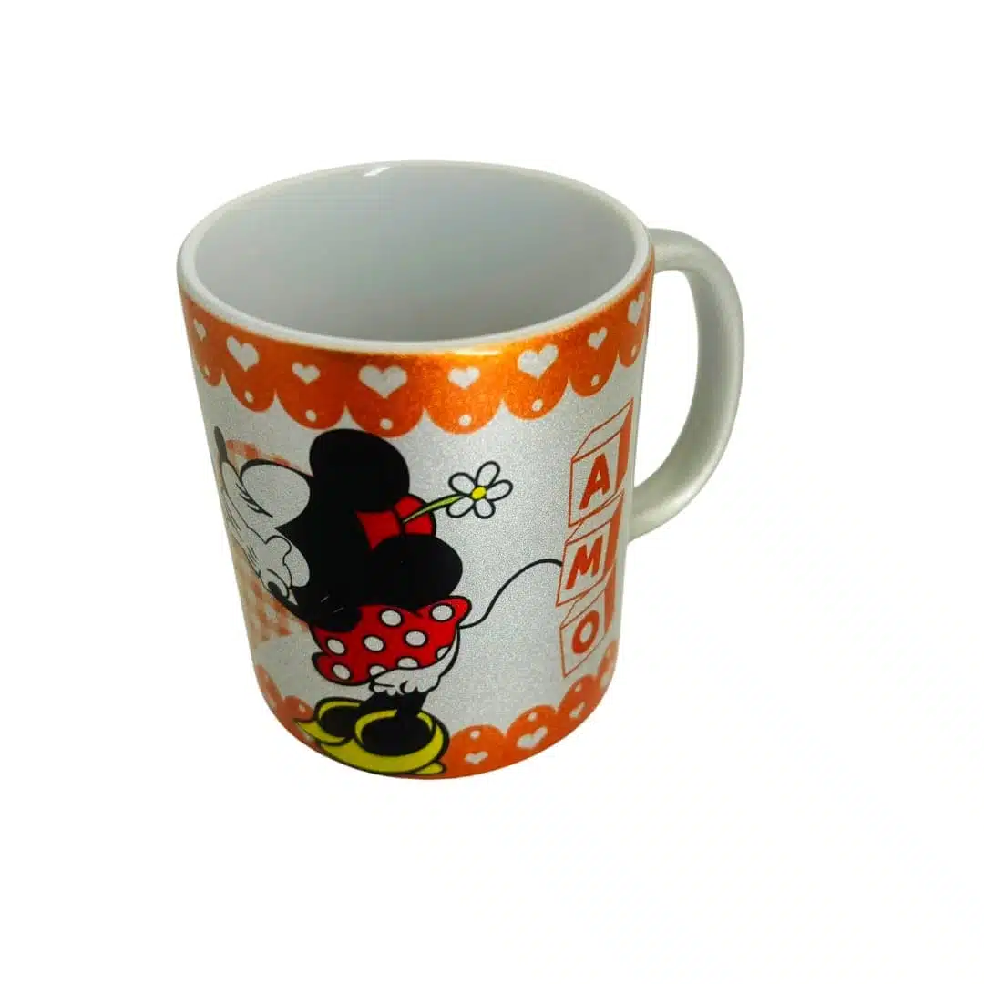 Tazón 325ml Metalizado Diseño Mickey y Minnie Te Amo - Imagen 5