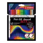 Set de 18 Stabilo Pen 68 Brush Arty