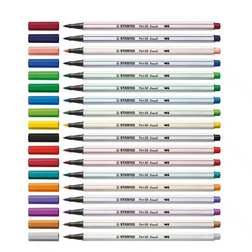 Set de 18 Stabilo Pen 68 Brush Arty - Imagen 2