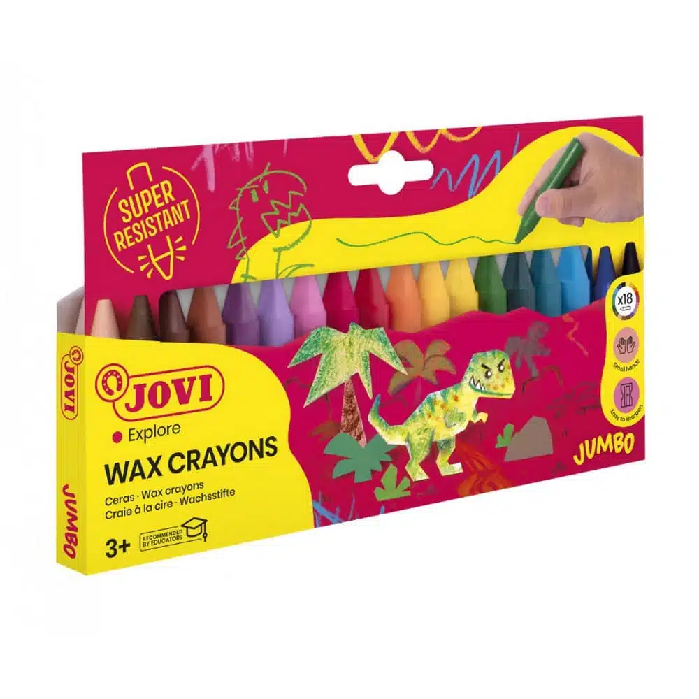 8412027000437 Set de 18 Crayones Cera Jumbo de Colores Jovi - Imagen 1