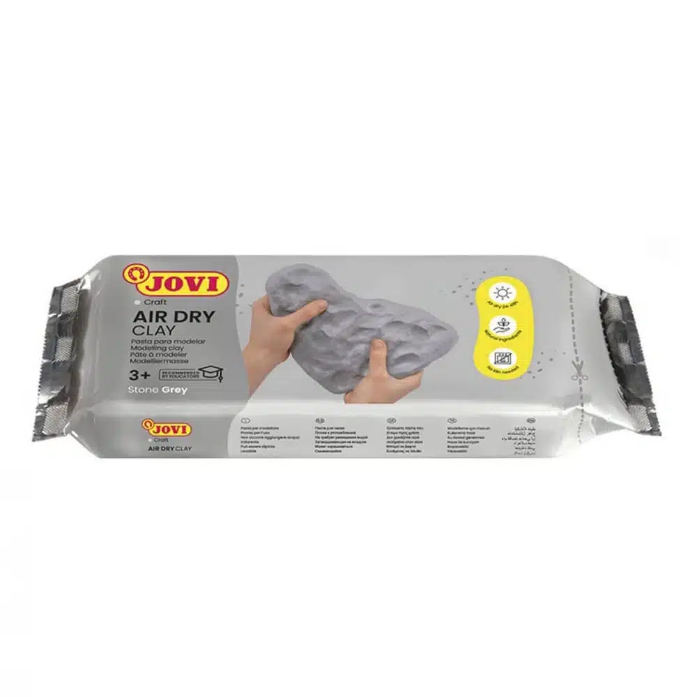 8412027029889 Pasta para Modelar Gris Jovi Air Dry Clay (Elige Tamaño) - Imagen 1
