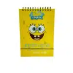 Croquera B5 100 Hojas Lisas Blancas Diseño Bob Esponja