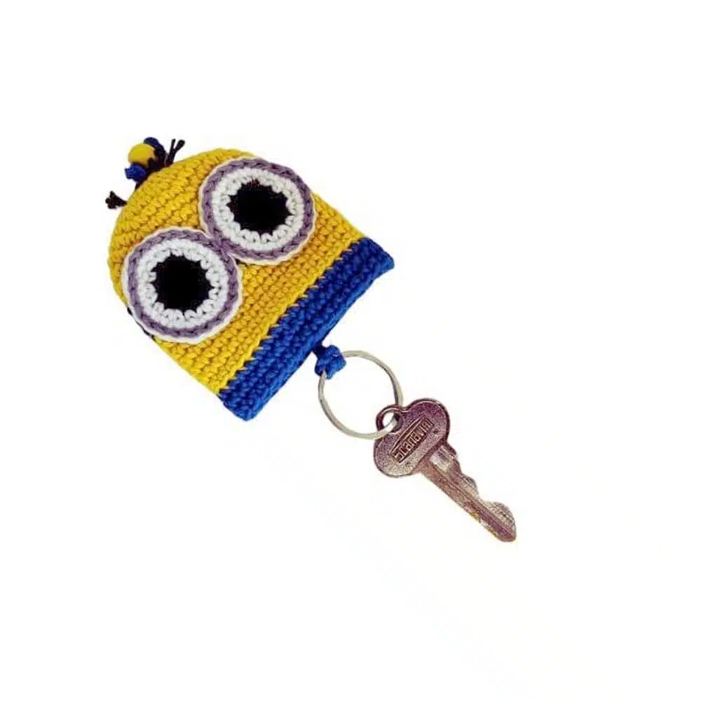 Llavero Tejido Guarda Llaves 7cm Bob / Minions - Imagen 1