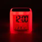 Reloj Despertador Digital Cambia Color Diseño Bob Esponja - Imagen 5