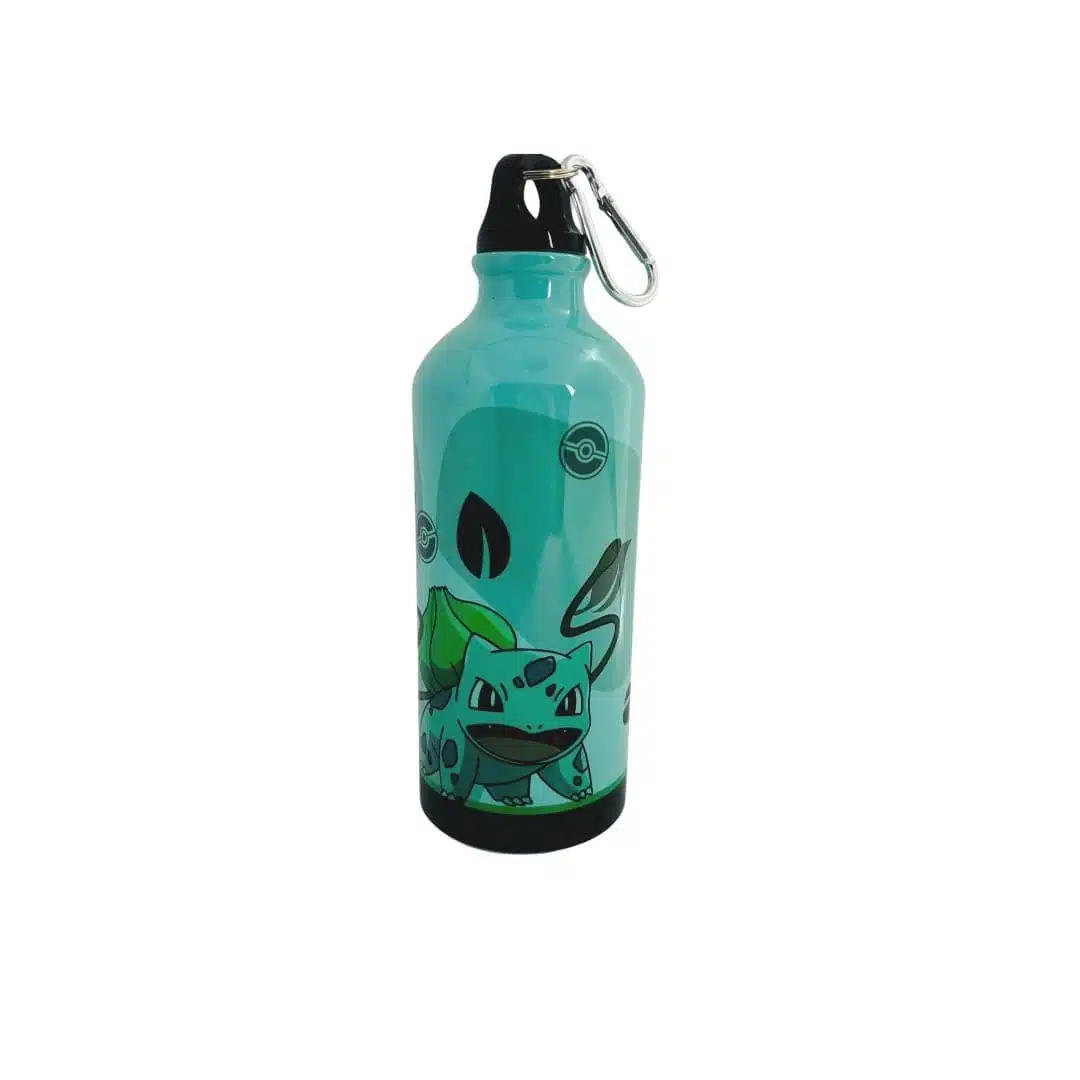 TYB010 Botella Metálica Verde 600ml Bulbasaur / Pokémon - Imagen 1
