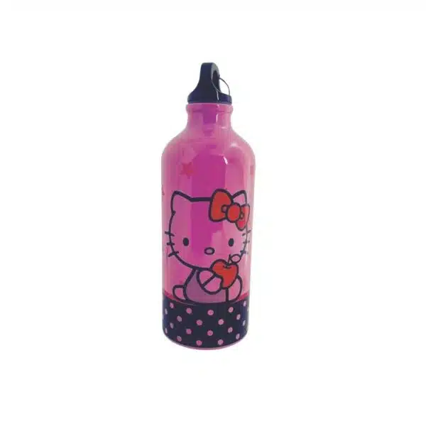 Botella Metálica Rosada 600ml Hello Kitty