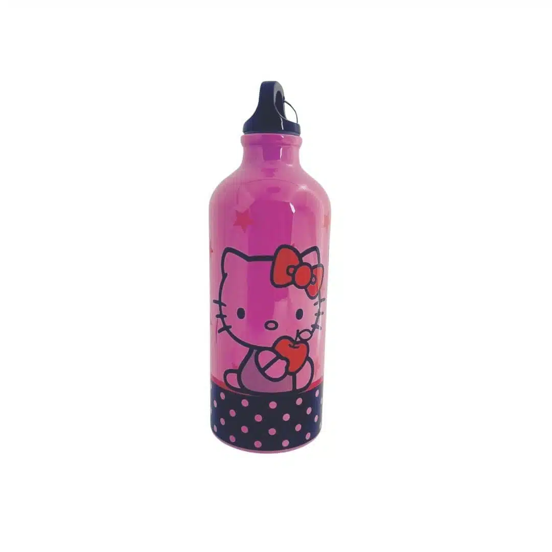 TYB011 Botella Metálica Rosada 600ml Hello Kitty - Imagen 1