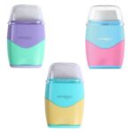 Sacapuntas 2 en 1 Pastel Con Goma de Borrar Keyroad (Elige Color)