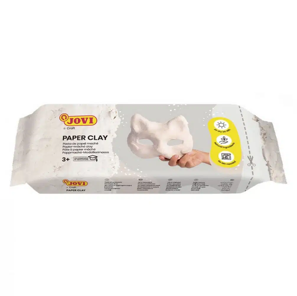 Pasta para Modelar de Papel Maché 170g Jovi Paper Clay - Imagen 3