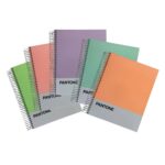 Cuaderno Medio Oficio 150 Hojas Cuadriculadas 5mm Pasteles Pantone (Elige Color)
