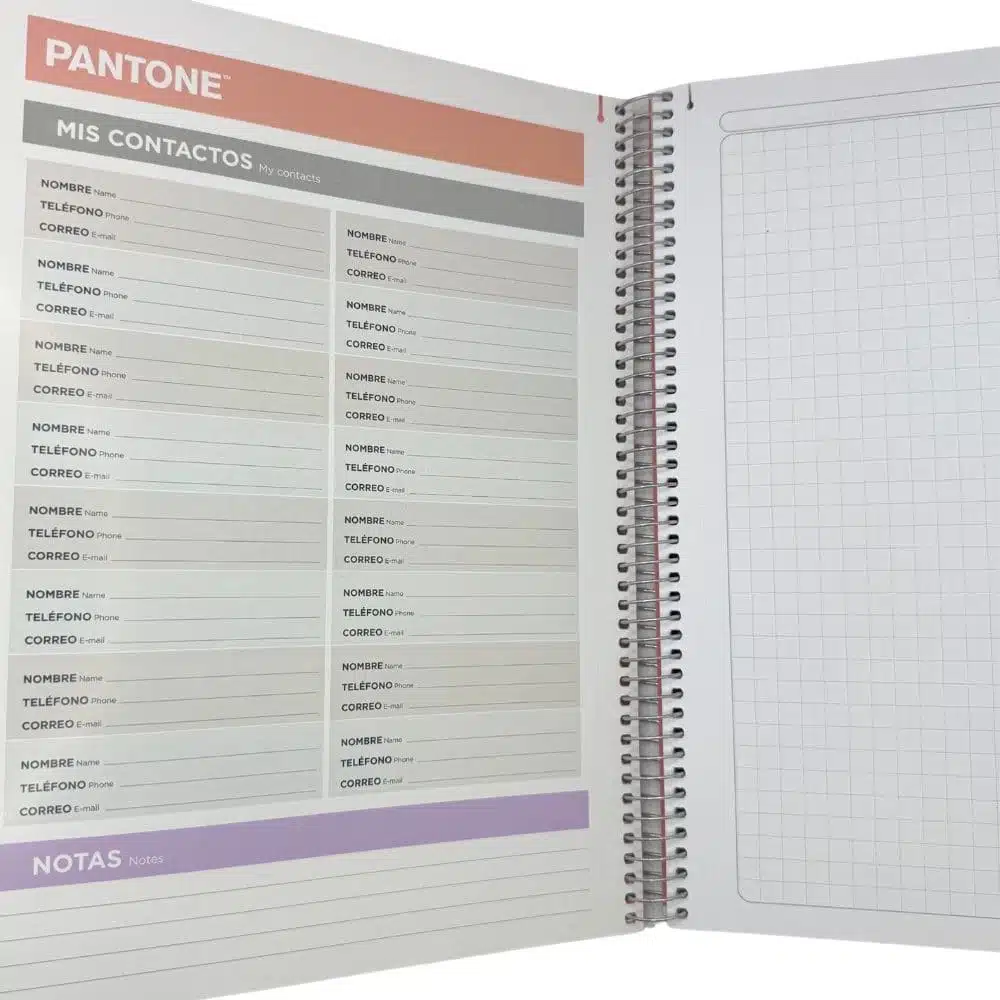 Cuaderno 120 Hojas Cuadriculadas 7mm Colores Trends Pantone (Elige Color) - Imagen 5