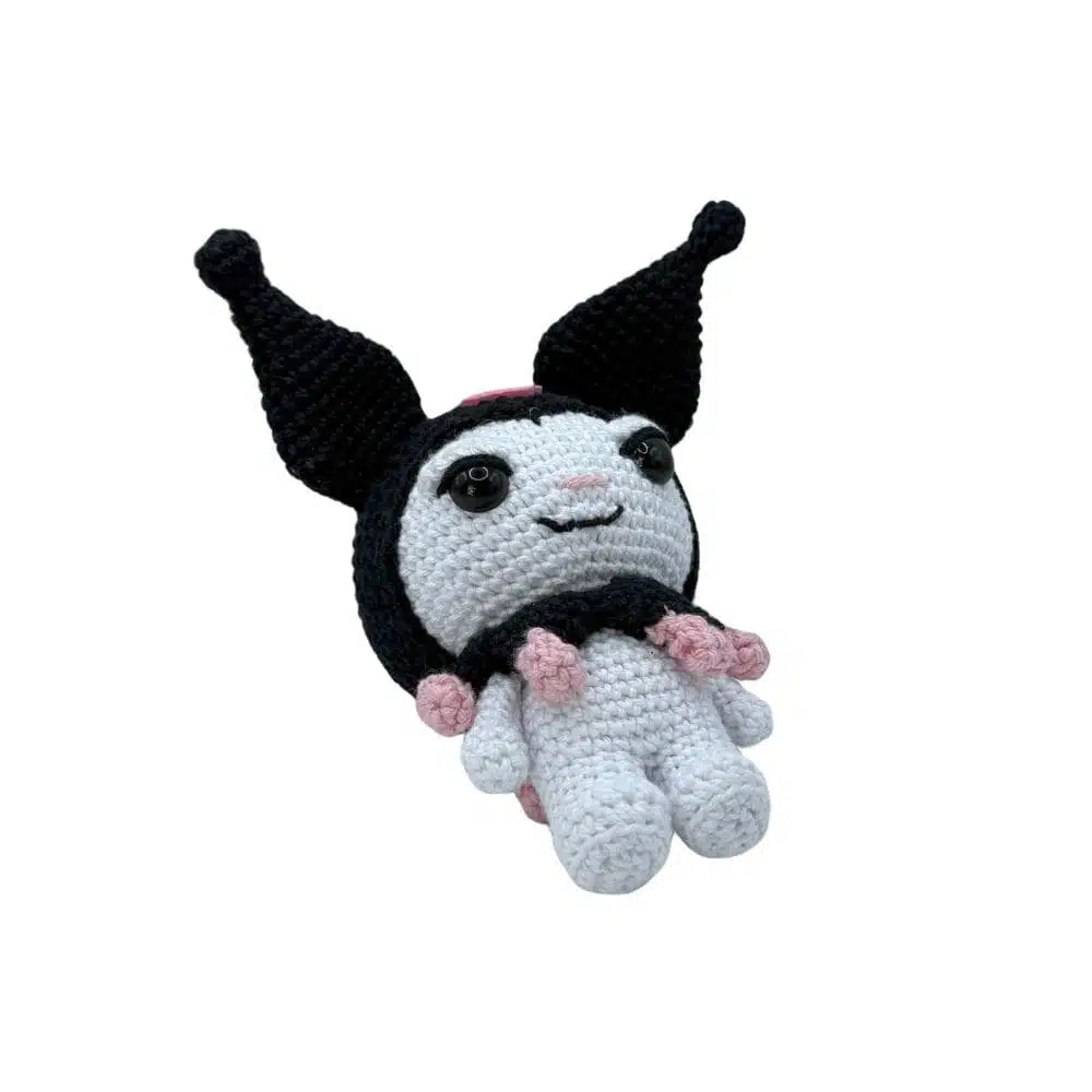 Amigurumi 15cm Kuromi - Imagen 4