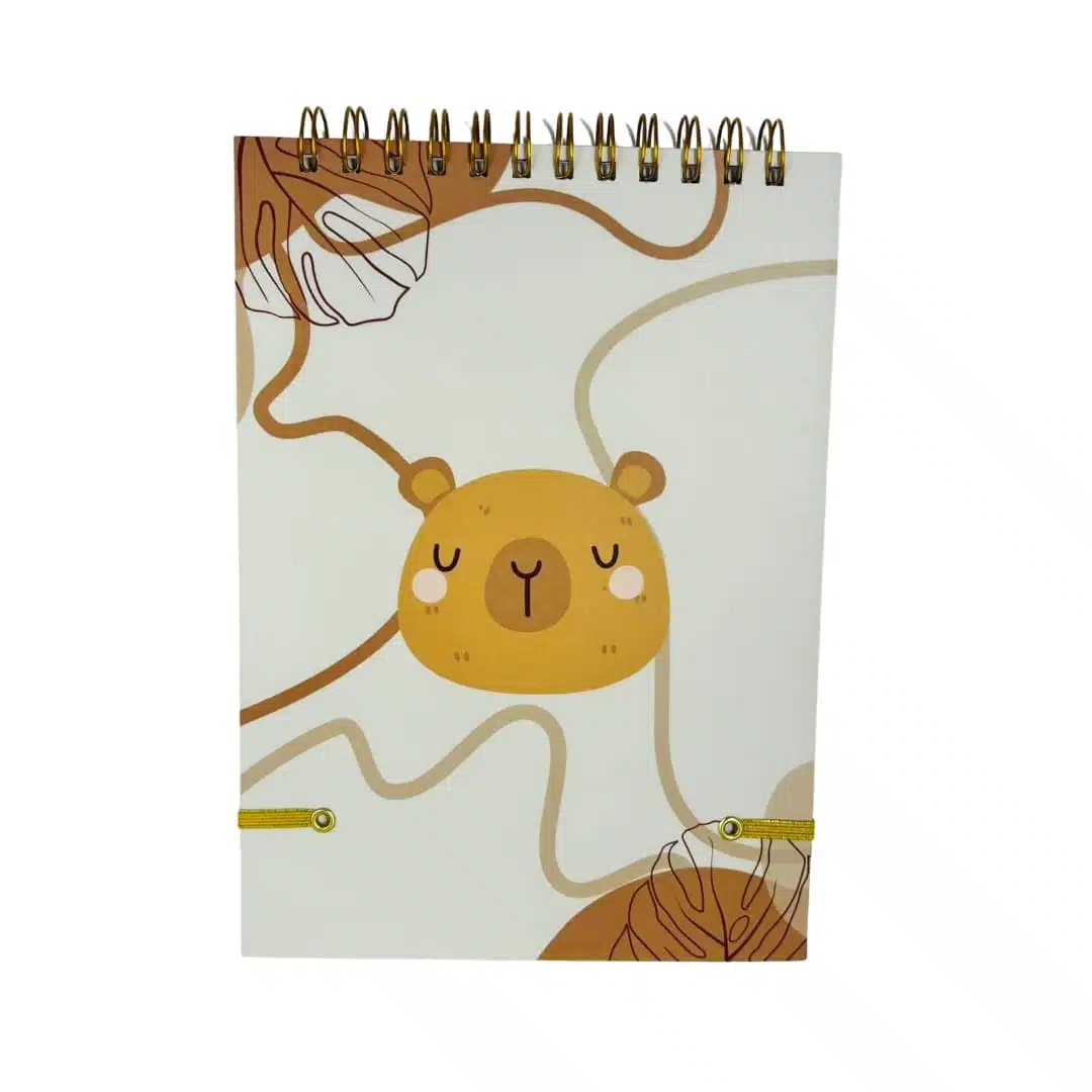 Croquera B5 100 Hojas Lisas Blancas Diseño Capibara - Imagen 3