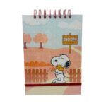 Croquera A5 80 Hojas Lisas Blancas Diseño Snoopy