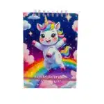 Croquera A5 80 Hojas Lisas Blancas Diseño Unicornio