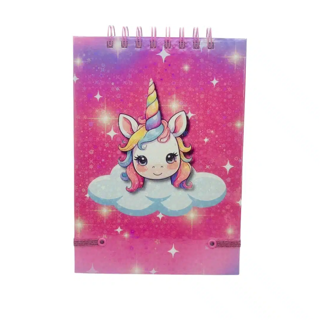 Croquera A5 80 Hojas Lisas Blancas Diseño Unicornio - Imagen 3