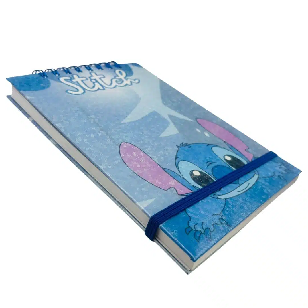 Croquera A5 80 Hojas Lisas Blancas Diseño Stitch - Imagen 4