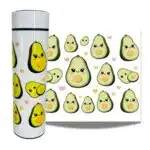 Termo Digital de Acero Inoxidable 450ml para Líquidos Diseño de Palta - Imagen 2