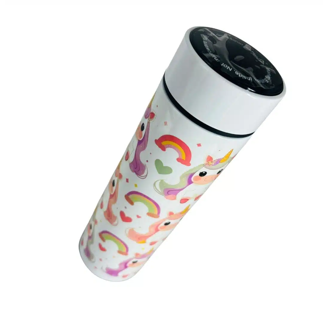 Termo Digital de Acero Inoxidable 450ml para Líquidos Diseño de Unicornio - Imagen 4