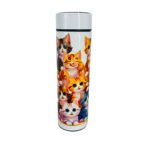 Termo Digital de Acero Inoxidable 450ml para Líquidos Diseño de Gatitos