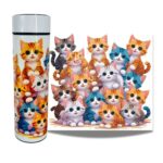 Termo Digital de Acero Inoxidable 450ml para Líquidos Diseño de Gatitos - Imagen 2