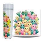 Termo Digital de Acero Inoxidable 450ml para Líquidos Diseño de Cactus - Imagen 2