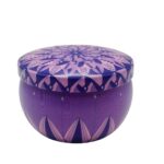 Vela 6cm Morada Aroma Lavanda con Piedras Amatista y Glitter - Imagen 3