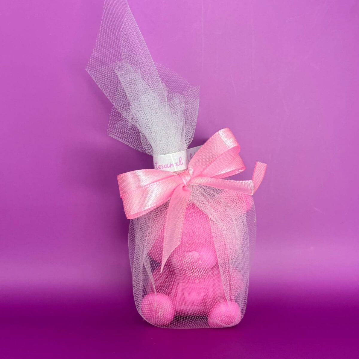 Vela 6,5cm Osito Rosado - Imagen 5