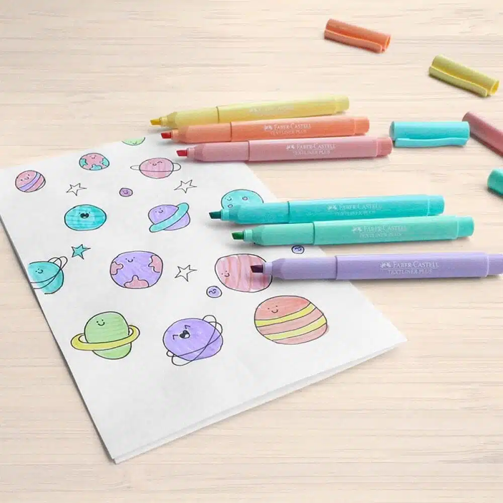 7754111024716_3 Set de 6 Destacadores Textliner Plus Pastel Faber-Castell - Imagen 3