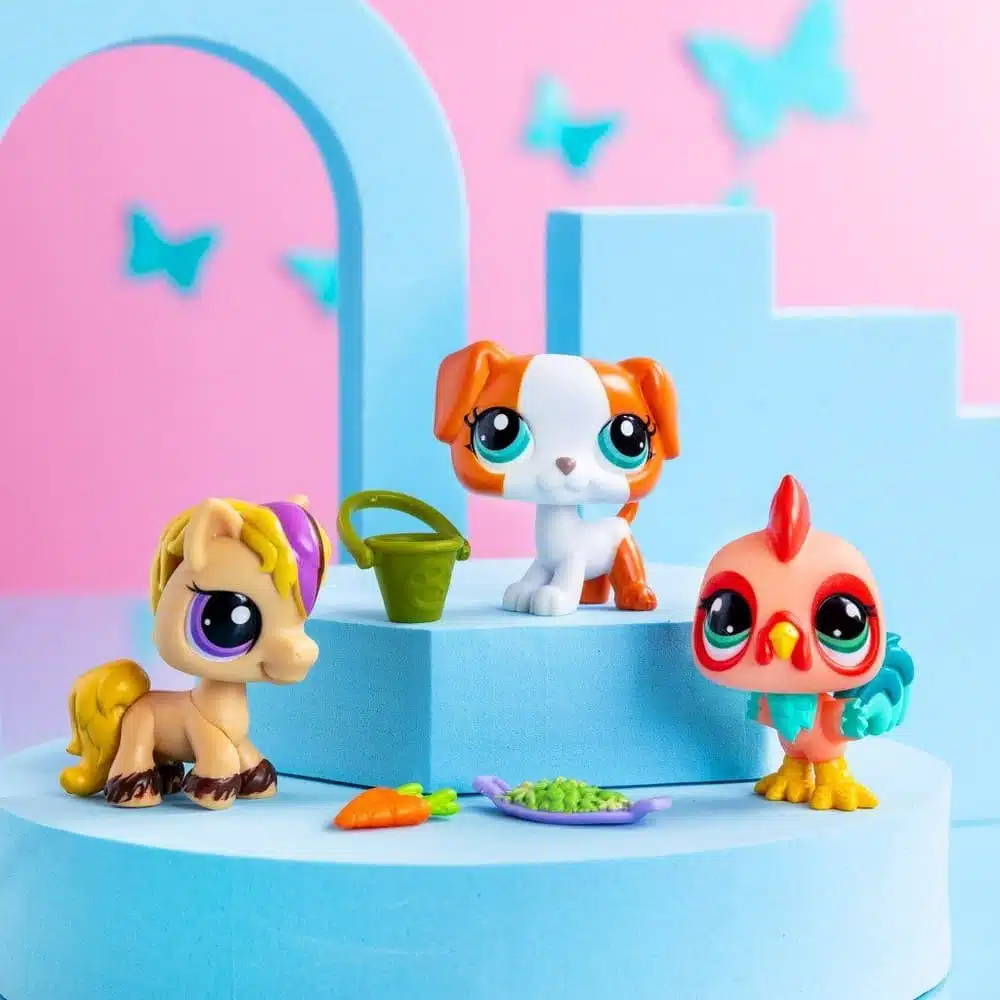 Figuras de Littlest Pet Shop Trío en Tubo - Serie 3 Mascotas de Corral - Imagen 4