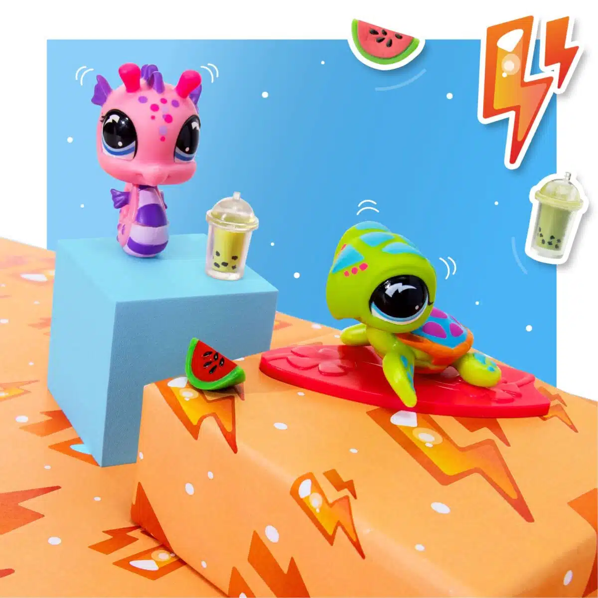Set 2 Figuras Littlest Pet Shop – Serie 4 Aperitivos de Playa - Imagen 4