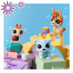 Figuras de Littlest Pet Shop Trío en Tubo – Serie 4 Tríos Golosina - Imagen 4
