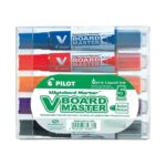 Set 5 Marcadores de Pizarra Punta Bala Recargables V Board Master Pilot