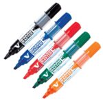 Set 5 Marcadores de Pizarra Punta Biselada Recargables V Board Master Pilot - Imagen 2