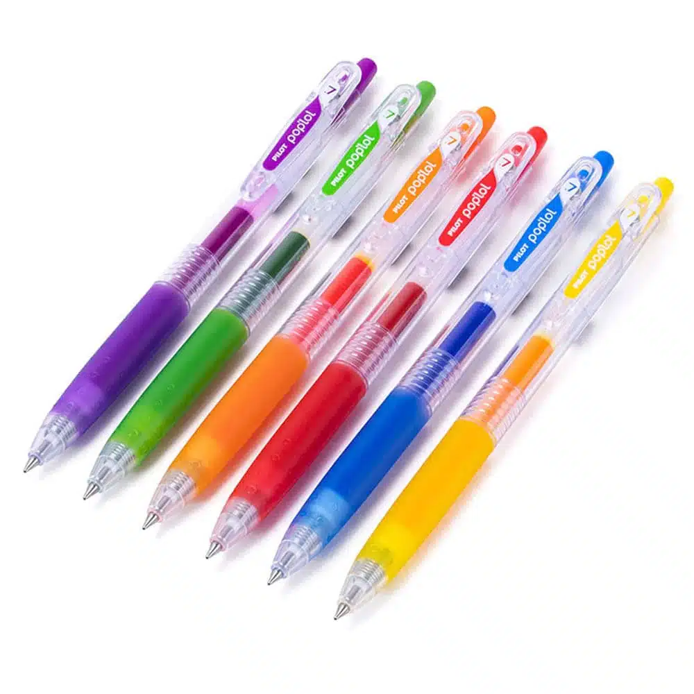 Set 6 Lápices Tinta Gel Básicos 0.7mm Pop Lol Lover Pilot - Imagen 2
