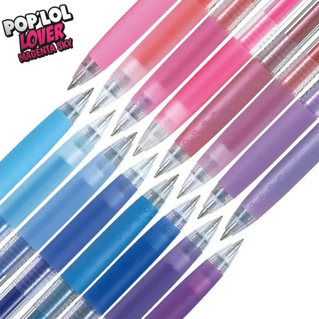 Set 16 Lápices Tinta Gel Pop Lol 0.7mm Magenta Sky Pilot - Imagen 2