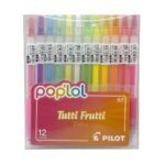 Set 12 Lápices Tinta Gel 0.7mm Pop Lol Colores Tutti Frutti Pilot