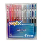 Set 12 Lápices Tinta Gel 0.7mm Pop Lol Colores Unicorn Pilot