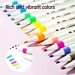 Set 12 Marcadores Acrílicos Punta Fina 1.0mm Colorun Deli - Imagen 3