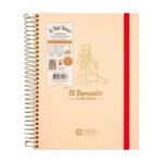 Cuaderno Premium 200 Hojas Cuadriculadas 7mm Texturizado El Principito Multiverso (Elige Color) - Imagen 2