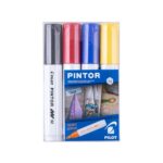 Set Pintor 4 Marcadores Clásicos Punta Media Pilot