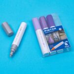 Set Pintor 4 Marcadores Violeta Punta Media Pilot - Imagen 3